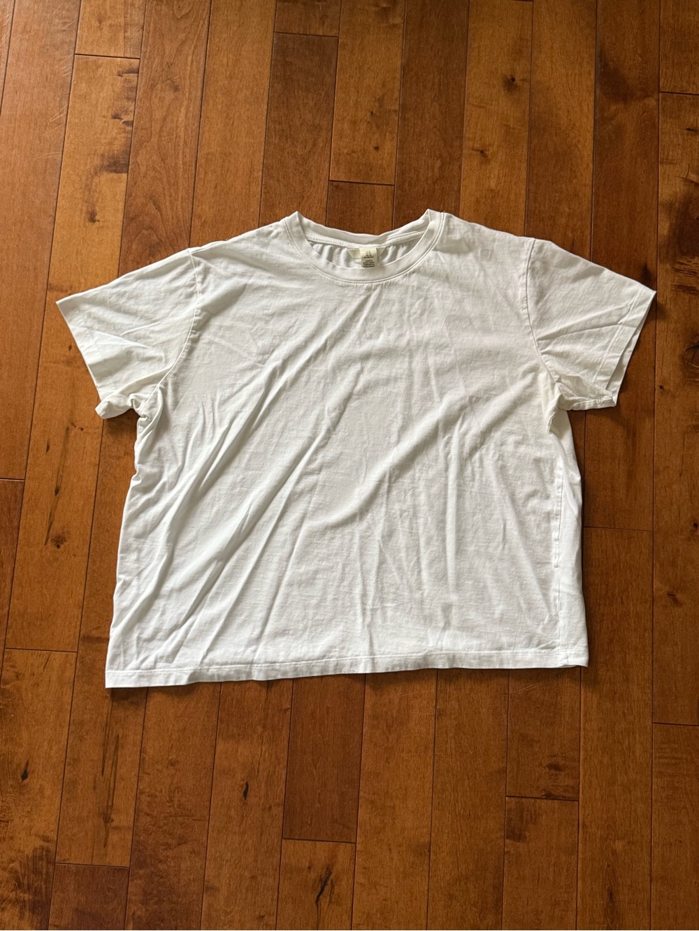 H&M Women's White Short Sleeve Crewneck Tee